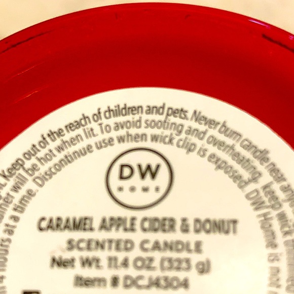 DW HOME CANDLE CARMEL APPLE CIDAR & DONUT RICHLY SCENTED NEW FRESHLY BREWED - Picture 5 of 5